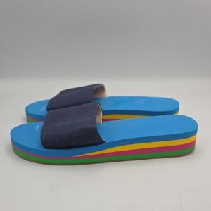 J Crew Platform Slide Sandals